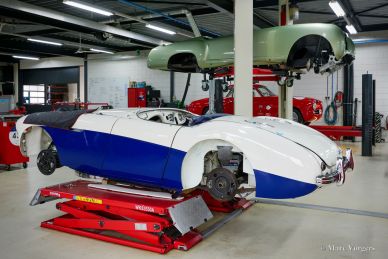 Austin Healey 100/M BN1, 1954 Mille Miglia preparation