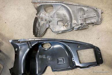 Porsche 911 2.0 SWB 1968 body restoration